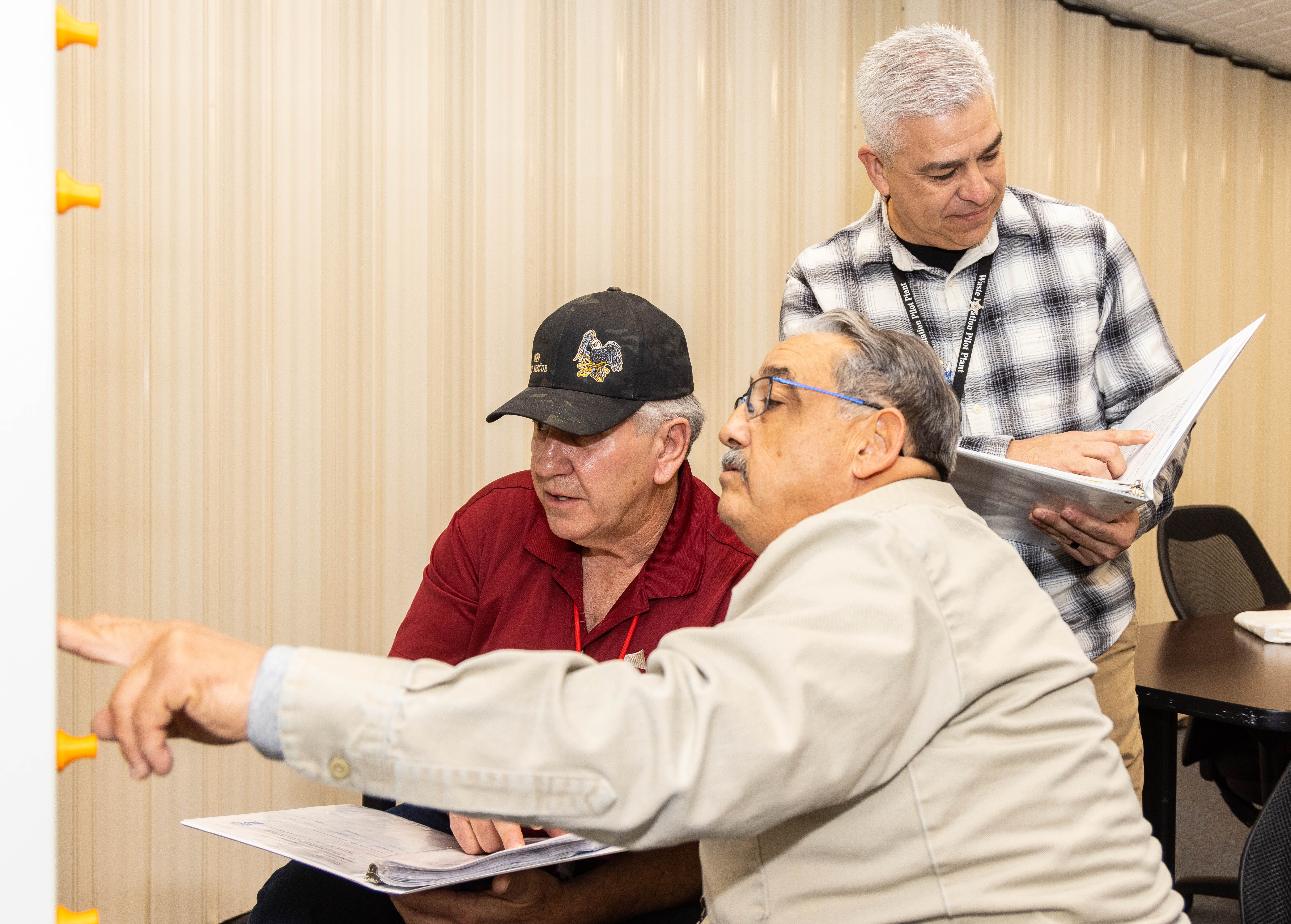 Students running through the Conduct of Operations course